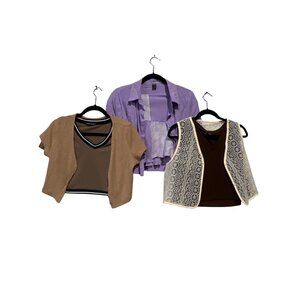 Shein Women's Mixed Tops Set Bundle M/L - Effortless Style
